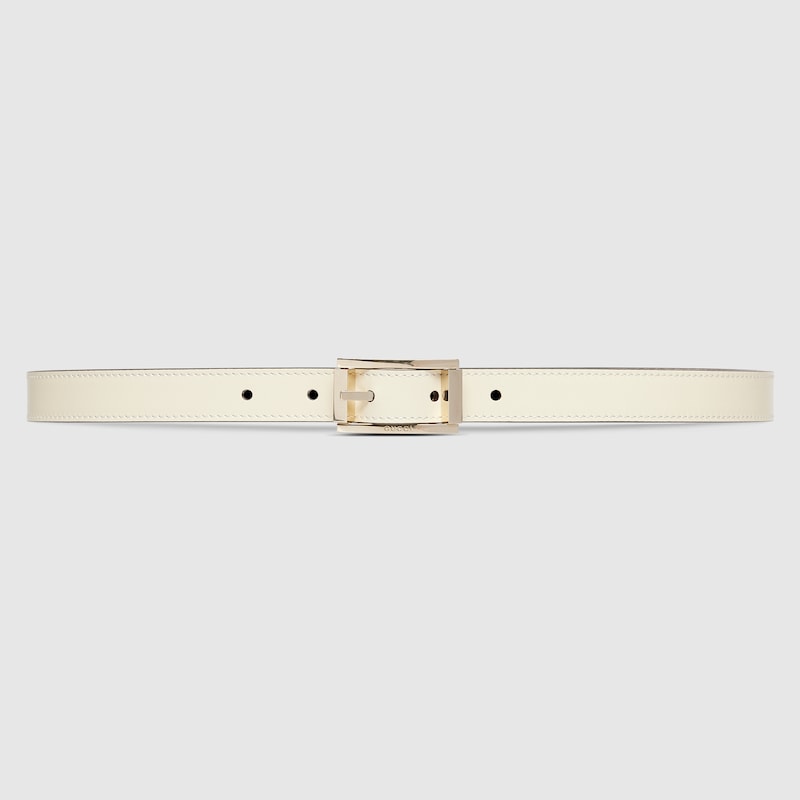 Reversible thin belt with rectangular buckle - Image 1